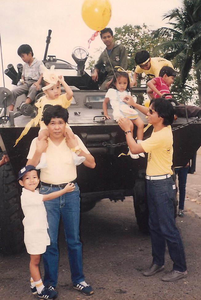 Michael Dumlao as a child with his family in Manila, Philippines. Photo courtesy of Michael Dumlao.